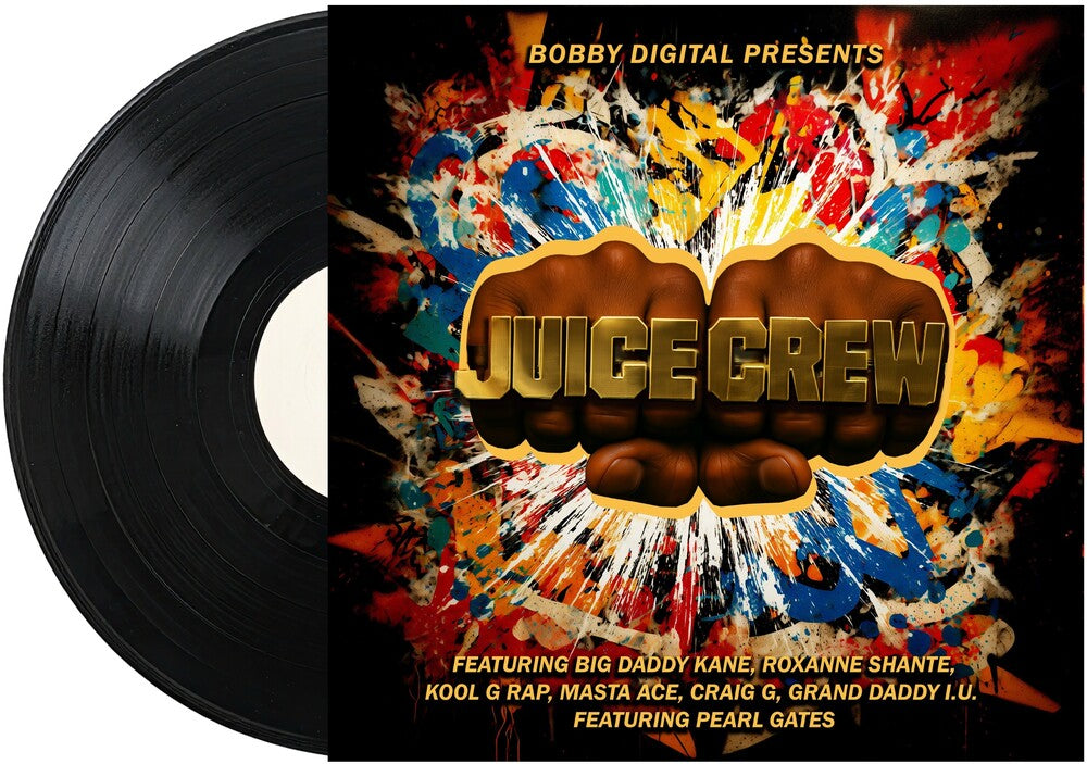 the album cover for RZA / Juice Crew / Big Daddy Kane / Craig G - Bobby Digital Presents: Juice Crew [RSD 2026]