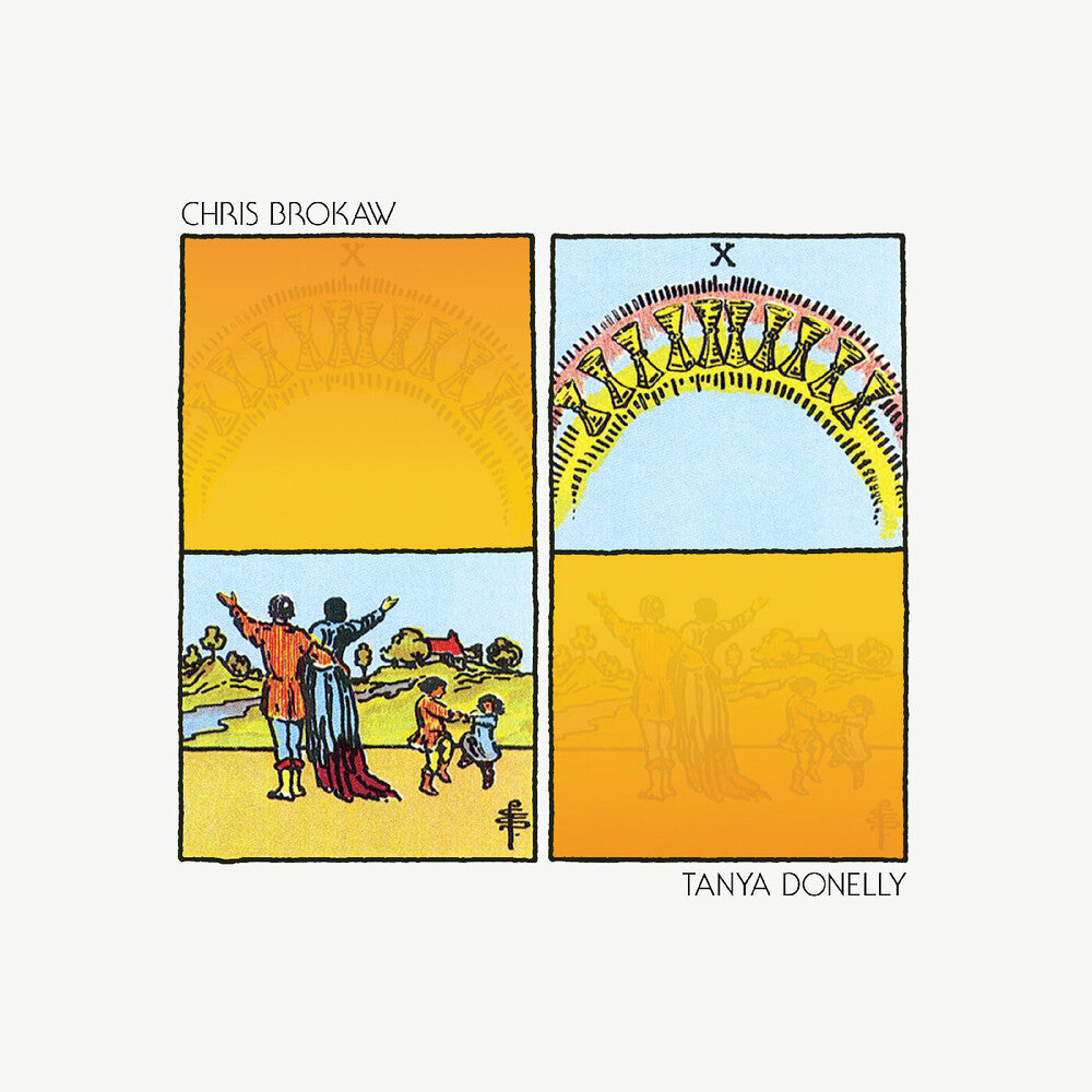 the album cover for Tanya Donelly/ Brokaw,Chris - Undone Is Done Again [Colored Vinyl] (Ylw) [Download Included]