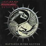 the album cover for Mongrel - Baptized In The Gutter