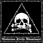 the album cover for Revenge - Violation Strife Abominate (Blk) [Colored Vinyl] (Gate)