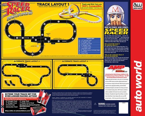 Auto World - Speed Racer: Mach 5 Mania HO Slot Car Race Set (Toys)