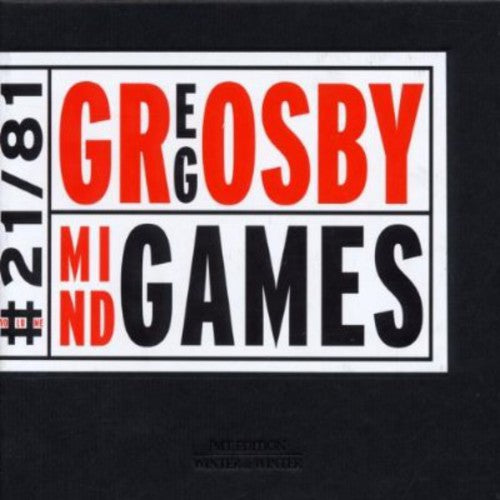 the album cover for Greg Osby - Mindgames