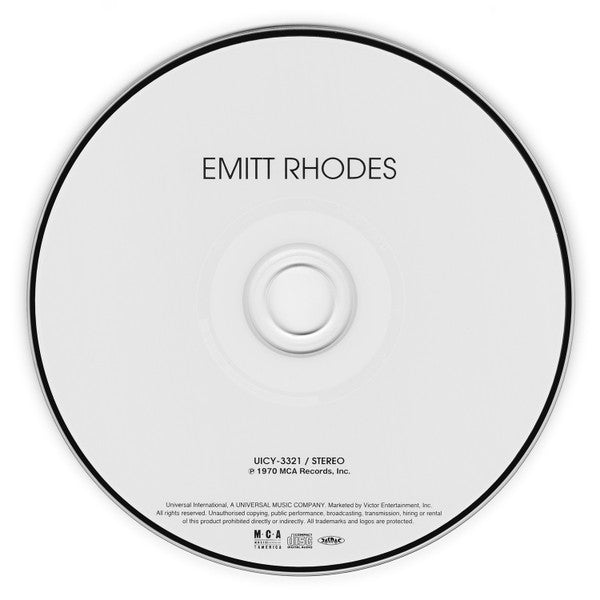 Emitt Rhodes : Emitt Rhodes (CD, Album, RE)