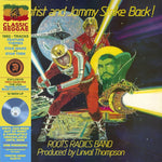 the album cover for Roots Radics Band - Scientist & Jammy Strike Back - Blue (Blue) [Colored Vinyl]