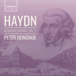 the album cover for Peter Donohoe - Haydn: Keyboard Works Vol. 2