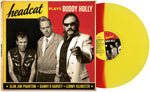 the album cover for The Head Cat - Sings Buddy Holly [Red/Yellow Split]