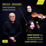 the album cover for Mario Hossen - Brauch & Brahms: Violin Cons Double Concerto
