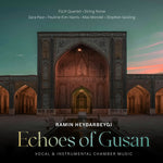 the album cover for Pauline HarrisKim - Ramin Heydarbeygi: Echoes Of Gusan