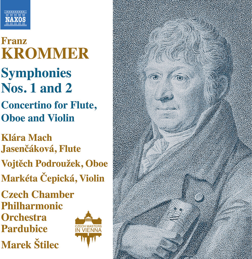 the album cover for Klara JasencakovaMach - Krommer: Symphonies Nos. 1-2