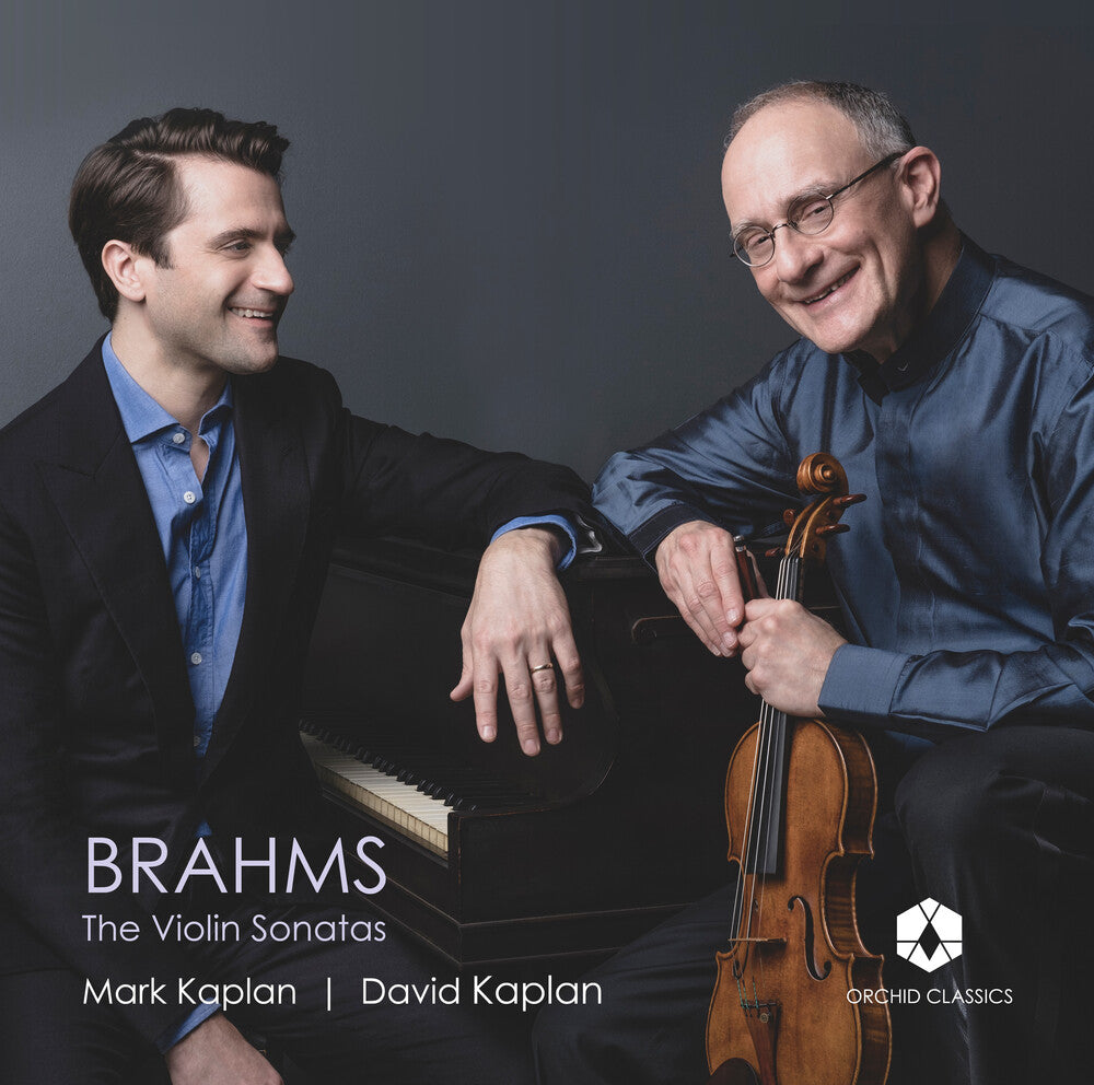 the album cover for Mark Kaplan/ Kaplan,David - Brahms: The Violin Sonatas