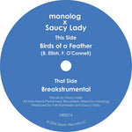 the album cover for Monolog & Saucy Lady - Birds Of A Feather