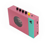 We Are Rewind WE-001-P1 - Bluetooth Cassette Player / Recorder - Rose/Teal