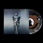 the album cover for Adam Lambert - Adam [Indie Exclusive Black Orange White Marble]