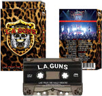 the album cover for L.A. Guns - Live From The Guild Theatre