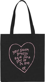 Olivia Rodrigo - Pretty Sad So In Love Mini Fashion Tote Black (Indie Store Exclusive)