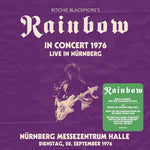 the album cover for Ritchie Blackmore/ Rainbow - Live In Nurnberg 1976: Messezentrum Halle 28.9.76