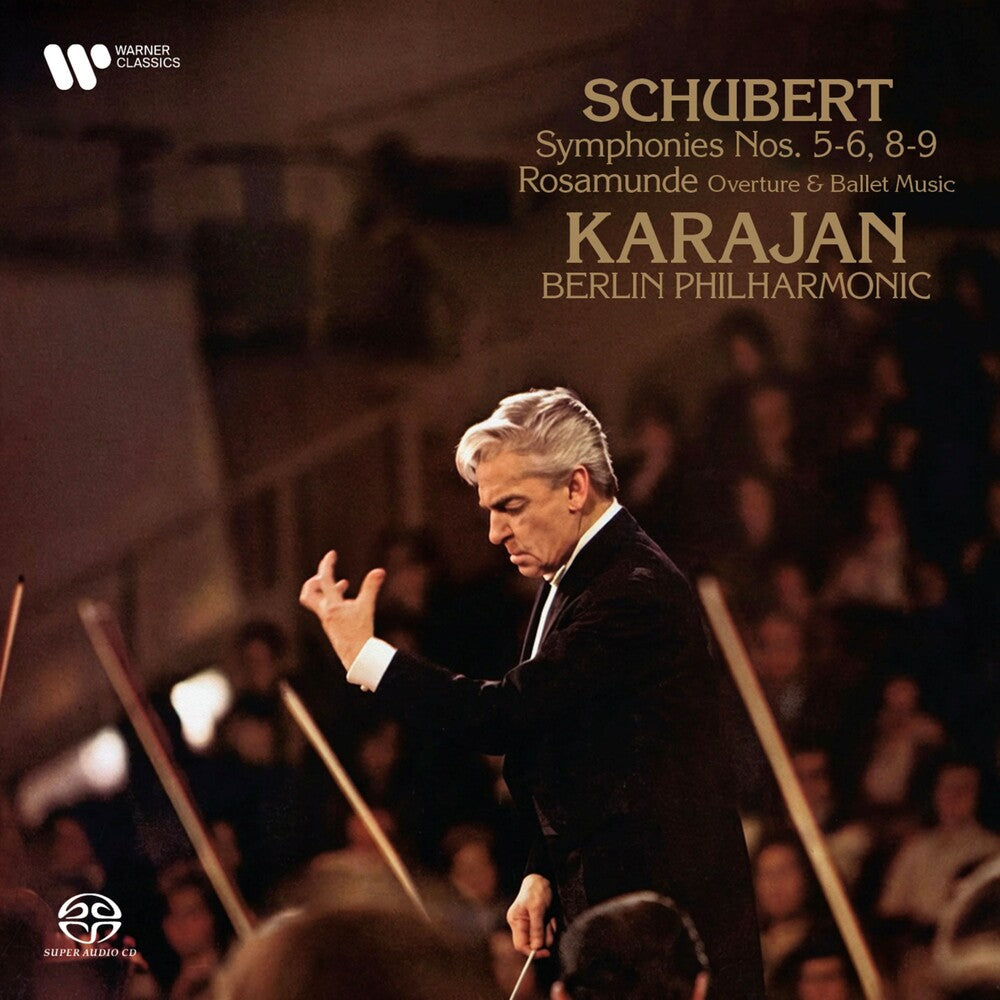 the album cover for Von Herbert Karajan/ Berliner Philharmoniker - Schubert: Symphonies 5-6, 8-9 [Remastered]