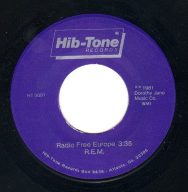 R.E.M. : Radio Free Europe (7", Single, RP)