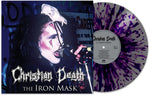 the album cover for Christian Death - The Iron Mask [Purple/Silver Splatter]