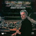 the album cover for Von Herbert Karajan/ Berliner Philharmoniker - Sibelius: Tone Poems, Symphonies 4 & 5