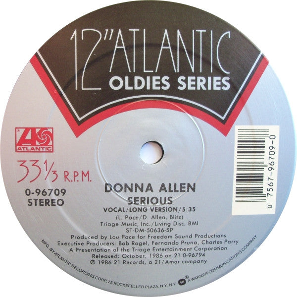 Frankie Smith / Donna Allen : Double Dutch Bus / Serious (12")