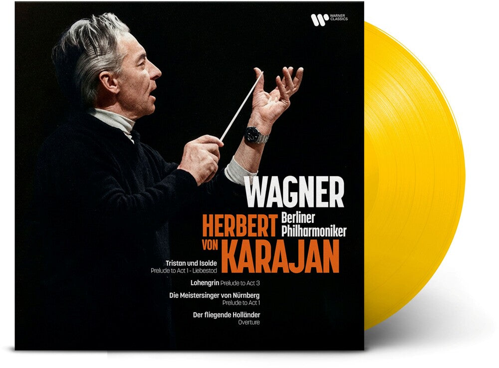 the album cover for Herbert KarajanVon - Karajan Conducts Wagner [Colored Vinyl] (Ylw) [Reissue]