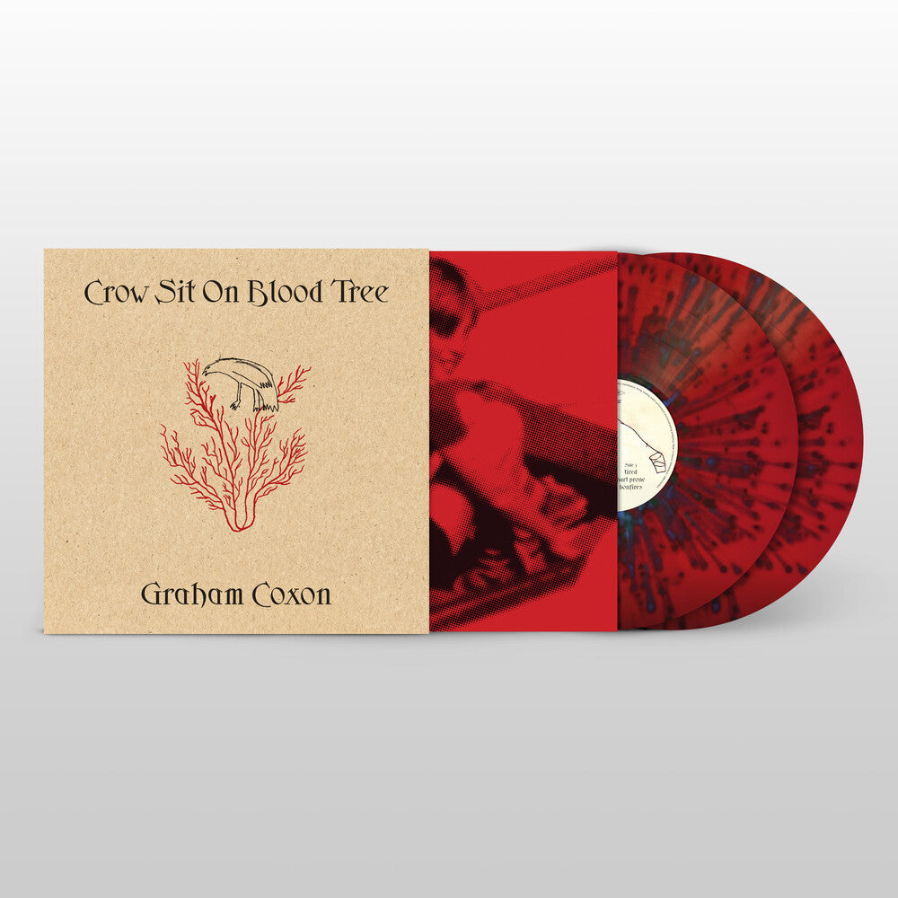 the album cover for Graham Coxon - Crow Sit On Blood Tree [Indie Exclusive] (Blk) [Colored Vinyl] (Red)