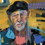 the album cover for Richard Thompson - Hippies Thugs & Heroes [Splatter]