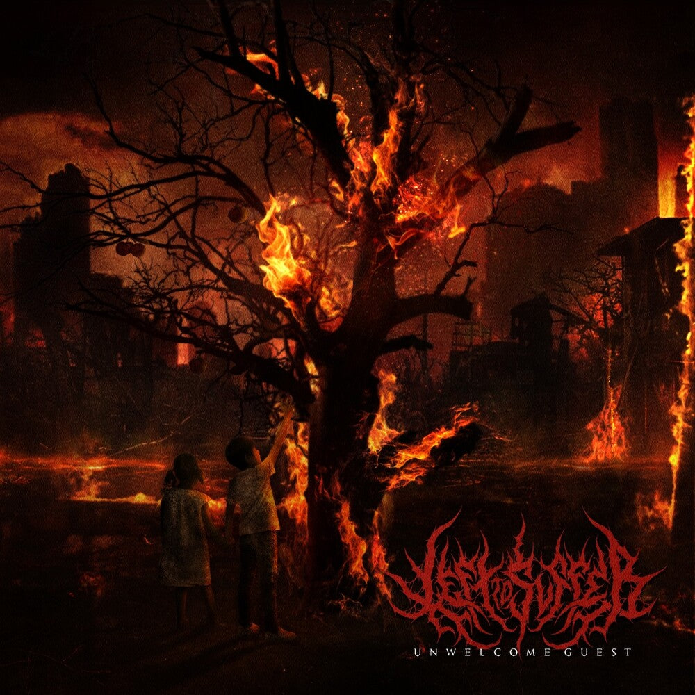 the album cover for Left to Suffer - Unwelcome Guest [Orange]