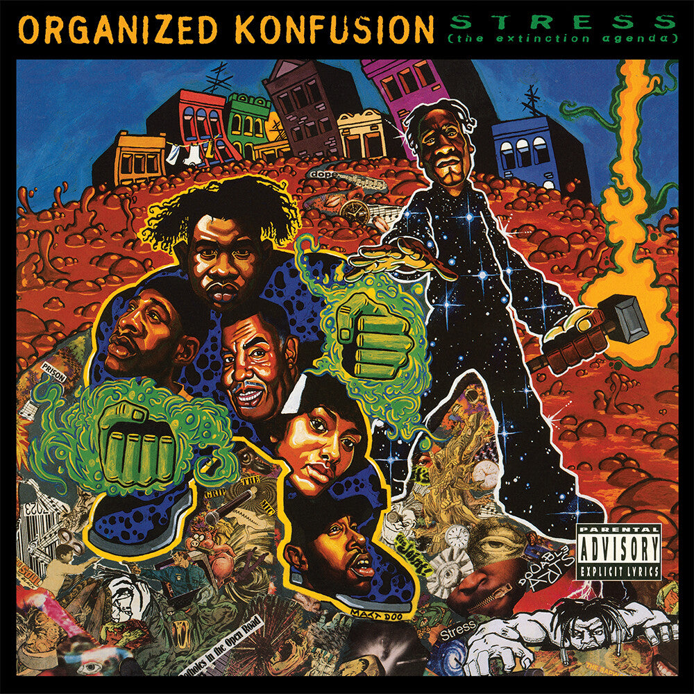 the album cover for Organized Konfusion - Stress: The Extinction Agenda [First-ever official double vinyl pressing]
