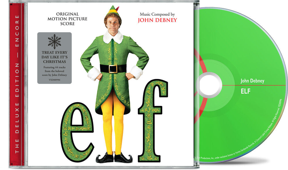 the album cover for John Debney - Elf - Original Motion Picture Score [The Deluxe Edition - Encore]
