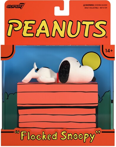 Super7 - Peanuts - ReAction Figures - Snoopy (Sleeping, Flocked)