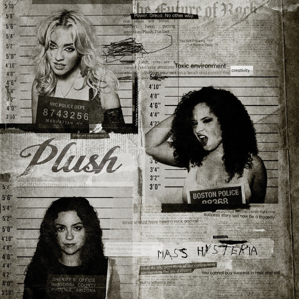 the album cover for Plush - Mass Hysteria
