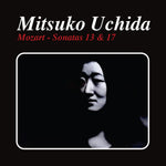 the album cover for MITSUKO UCHIDA - Mozart - Sonatas 13 & 17 (Mod)