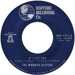 the album cover for Womack Sisters - If I Let You B/W If I Let You (Instrumental)