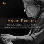 the album cover for Annie Fischer - Annie Fischer - Ambassador Auditorium Recitals