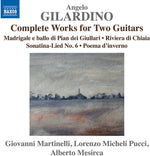 the album cover for Giovanni Martinelli - Gilardino: Complete Works For 2 Guitars