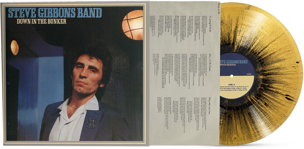 the album cover for Steve GibbonsBand - Down In The Bunker - Black/Gold (Blk) [Colored Vinyl] (Gol)
