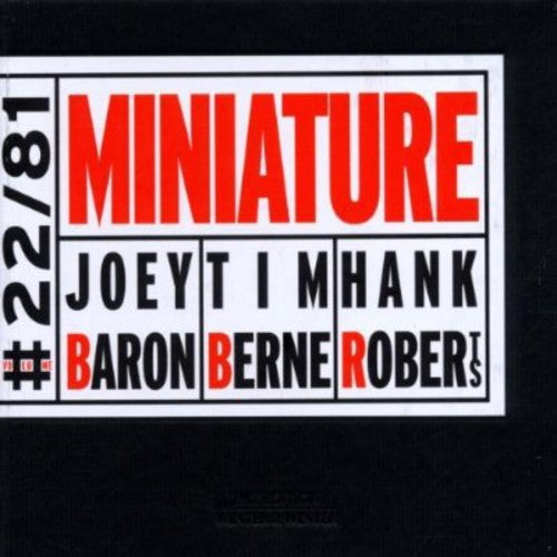 the album cover for Joey Baron - Miniature