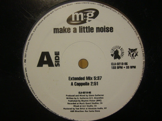 M:G : Make A Little Noise (12", Single, Promo)
