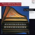 the album cover for Luc Beausejour - Oeuvres Celebres Pour Clavecin