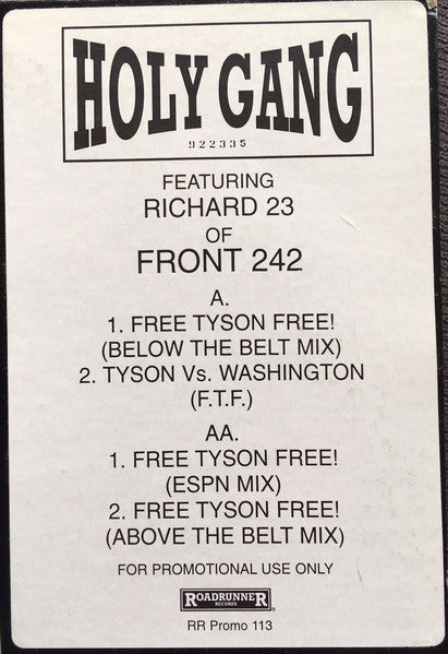 Holy Gang : Free Tyson Free! (12", Promo)
