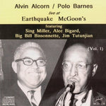 the album cover for Alvin Alcorn - Live at Earthquake McGoon's 1