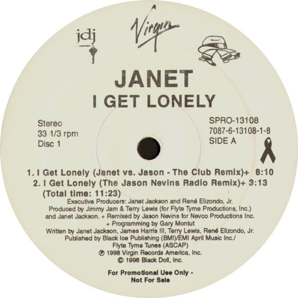 Janet* : I Get Lonely (2x12", Single, Promo)