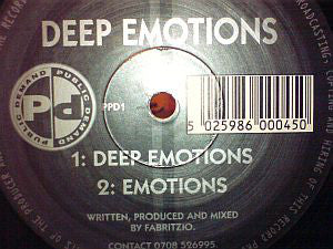 Fabritzio : Deep Emotions (12")