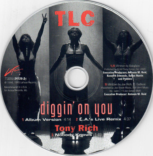 TLC : Diggin' On You (CD, Single, Car)