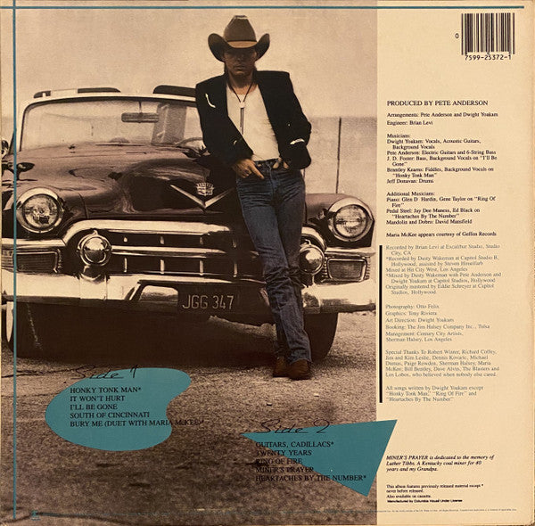 Dwight Yoakam : Guitars, Cadillacs, Etc., Etc. (LP, Album, Club, Col)