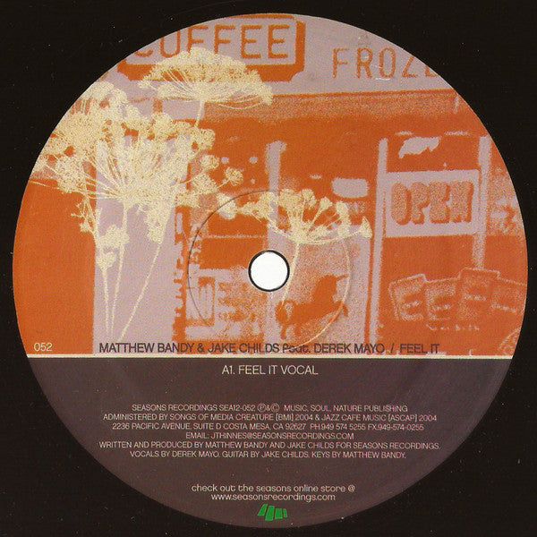 Matthew Bandy & Jake Childs Feat. Derek Mayo : Feel It (12")