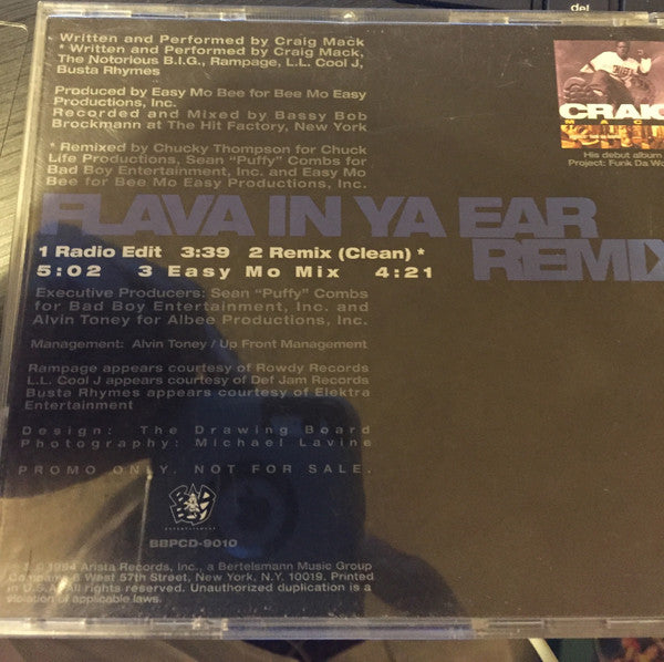 Craig Mack : Flava In Ya Ear (Remix) (CD, Single, Promo)