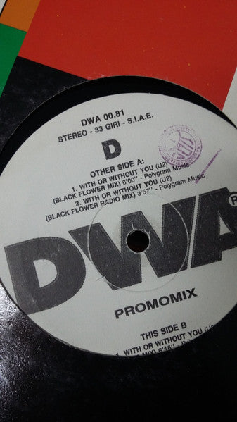 Double You : With Or Without You (Special Remixes) (12", Promo)